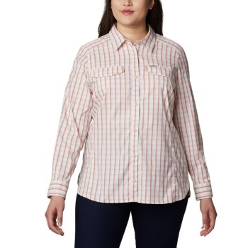 Columbia Overhemd Dames, Silver Ridge Lite Plaid Long Sleeve Plus Size Roze, 51YVXRCZQ